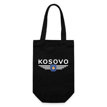 Conception du t-shirt Kosovo Fan - Sac à bouteille - noir - Devant