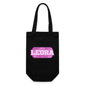 Leora as health - Gift Bag for Bottles - black - Front