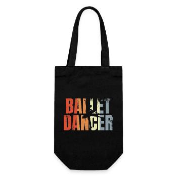 Danseuse de ballet vintage - Sac à bouteille - noir - Devant