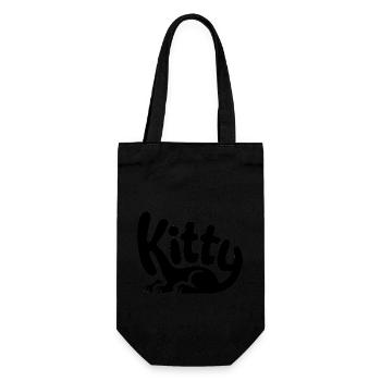 Kitty - Conception de chat de compagnie mignon - Sac à bouteille - noir - Devant
