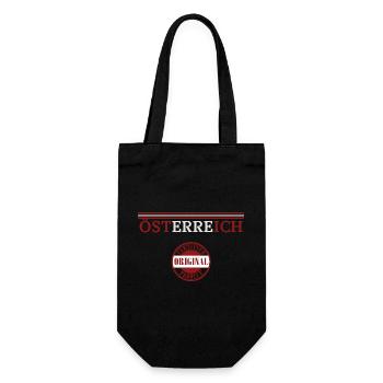 Fierté autrichienne, drapeau de l’Autriche - Sac à bouteille - noir - Devant