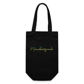 Wir gehören zusammen! - Geschenkbeutel für Flaschen - Schwarz - Vorne