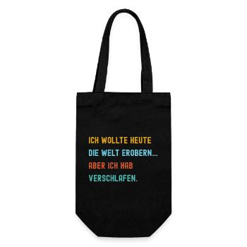 Commitment with a humorous worldview - Gift Bag for Bottles - black - Front
