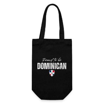 Fier dominicain, fabriqué en République dominicaine - Sac à bouteille - noir - Devant