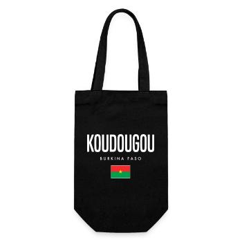 Koudougou Burkina Faso - Gift Bag for Bottles - black - Front
