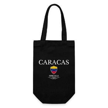 Caracas, Venezuela, design minimaliste élégant - Sac à bouteille - noir - Devant