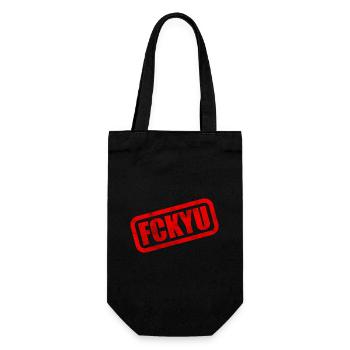 FCKYU Tax ID - Gift Bag for Bottles - black - Front