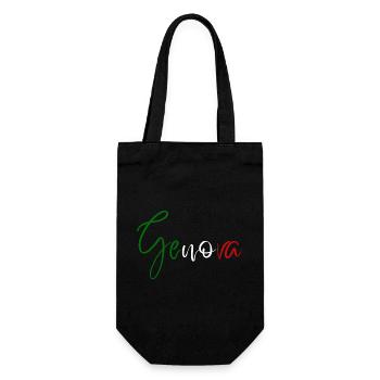 Amo Genoa, design minimaliste élégant - Sac à bouteille - noir - Devant