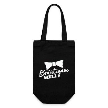 Groom Team - Gift Bag for Bottles - black - Front