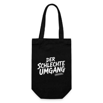 Der schlechte Umgang Original - Geschenkbeutel für Flaschen - Schwarz - Vorne