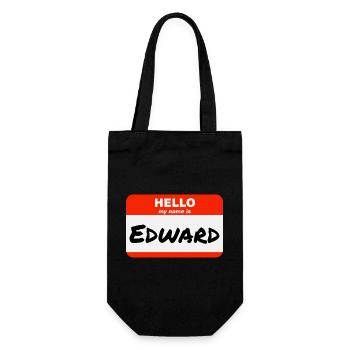Bonjour, je m’appelle Edward Étiquette Étiquette Étiquette - Sac à bouteille - noir - Devant