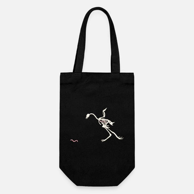 Poule en coquille libre et heureuse - Sac à bouteille - noir