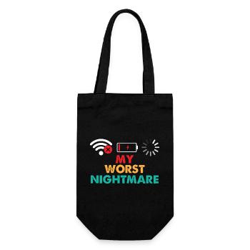My Worst Nightmare Gaming Lover Gamer Video Games - Gift Bag for Bottles - black - Front
