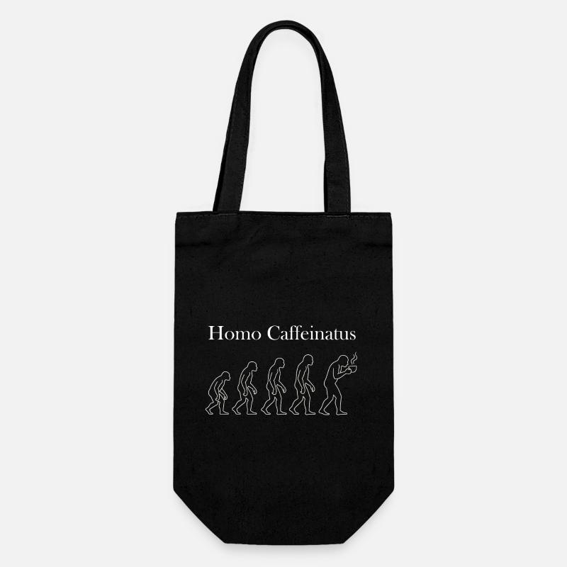 011_Homo_Caffeinatus - Gift Bag for Bottles - black