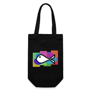 POISSON. MEMOIRE. SARDINE. POISSON D'AVRIL. MER - Sac à bouteille - noir - Devant