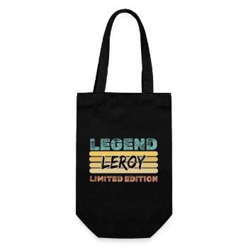 Prénom Leroy - Sac à bouteille - noir - Devant