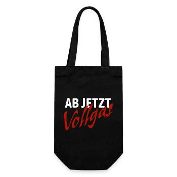 From now on full throttle - good intentions - Gift Bag for Bottles - black - Front