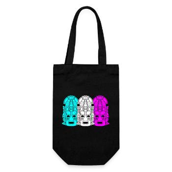 Mayan calendar aztec Inca - Gift Bag for Bottles - black - Front