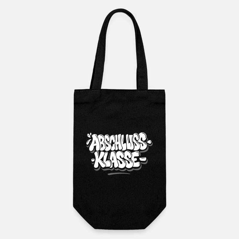 Graduating Class Graffiti - Gift Bag for Bottles - black