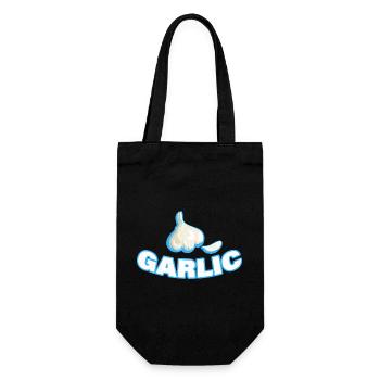 garlic - Gift Bag for Bottles - black - Front