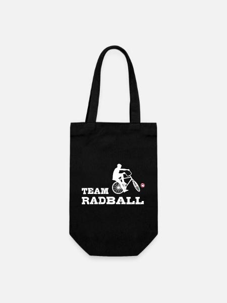 Team Radball, Radballer, Hallenradsport - Geschenkbeutel für Flaschen - Schwarz
