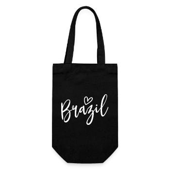 Les femmes du cœur du Brésil aiment le Brésil - Sac à bouteille - noir - Devant