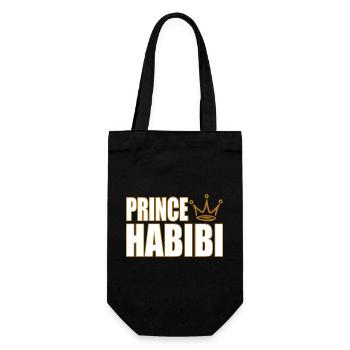 Prince Habibi – Royal Arabic Love Statement Design - Geschenkbeutel für Flaschen - Schwarz - Vorne