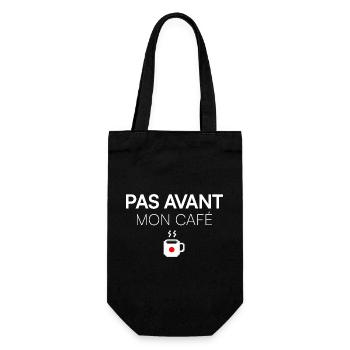 PAS AVANT MON CAFÉ. | Humour matin - Sac à bouteille - noir - Devant