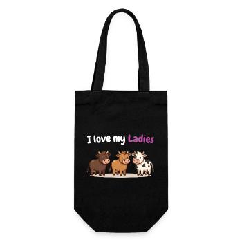 T-shirt humoristique agricole pour agriculteurs - Sac à bouteille - noir - Devant