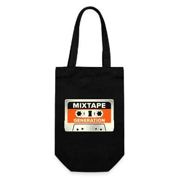 Generation Mixtape, Lustiges Gen X Fun Shirt - Geschenkbeutel für Flaschen - Schwarz - Vorne