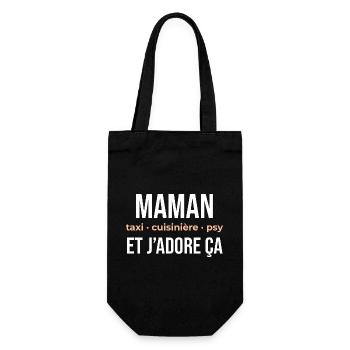 Maman Taxi Cuisinière et Plus - Sac à bouteille - noir - Devant