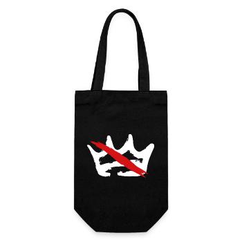 No King - Gift Bag for Bottles - black - Front