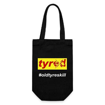 Tyred Tired Mom Life - Gift Bag for Bottles - black - Front