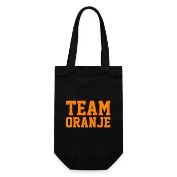 Team Oranje - Nederland - Netherlands Niederlande - Geschenkbeutel für Flaschen - Schwarz - Vorne