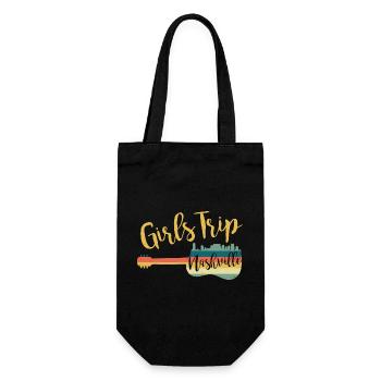 Girls Trip Nashville Gitarre - Geschenkbeutel für Flaschen - Schwarz - Vorne