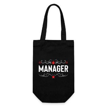 Manager Beruf - Geschenkbeutel für Flaschen - Schwarz - Vorne