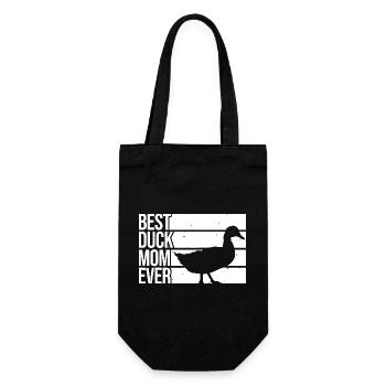 Best Duck Mom Ever - Gift Bag for Bottles - black - Front