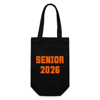 Cadeau de la classe senior 2026 Orange Varsity - Sac à bouteille - noir - Devant