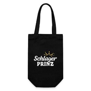 Schlager Prinz Schlagerparty - Geschenkbeutel für Flaschen - Schwarz - Vorne
