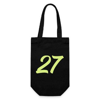 27- - Gift Bag for Bottles - black - Front