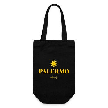 Palermo Sicily Suncrest  - Gift Bag for Bottles - black - Front