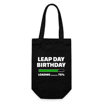 Chargement de l’anniversaire du jour bissextile - Sac à bouteille - noir - Devant