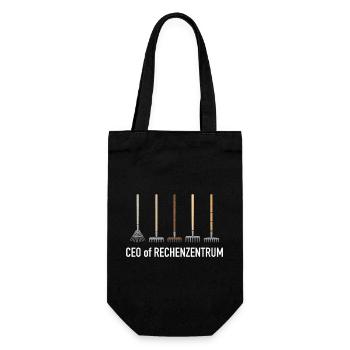 Rechenzentrum Gärtner Garten Gartenarbeit - Geschenkbeutel für Flaschen - Schwarz - Vorne