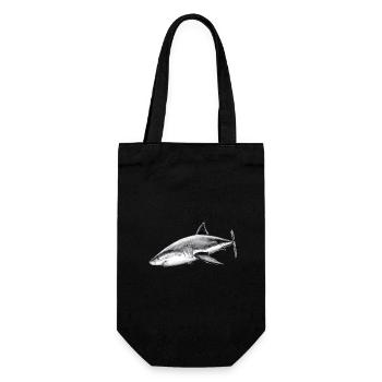 Great white shark - Gift Bag for Bottles - black - Front