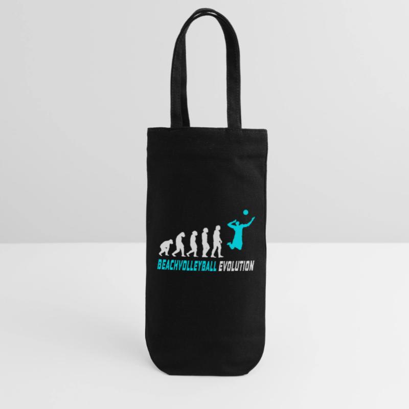 Conception d'évolution de volleyball de plage / idée cadeau Sac à bouteille