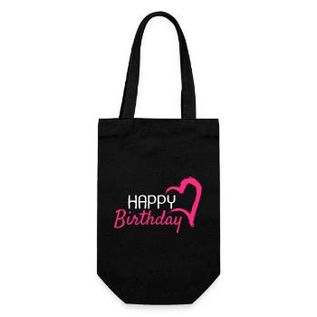 Joyeux anniversaire - Sac à bouteille - noir - Devant