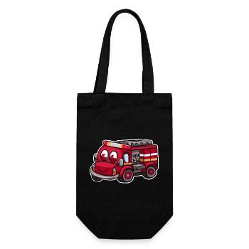 Fire truck fire brigade - Gift Bag for Bottles - black - Front