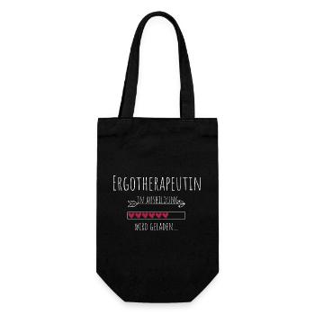 Ergotherapeutin in Ausbildung Geschenk - Geschenkbeutel für Flaschen - Schwarz - Vorne