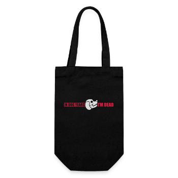 in dog years Dead - Geschenkbeutel für Flaschen - Schwarz - Vorne