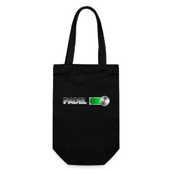 Padel Gift for padel players - Gift Bag for Bottles - black - Front